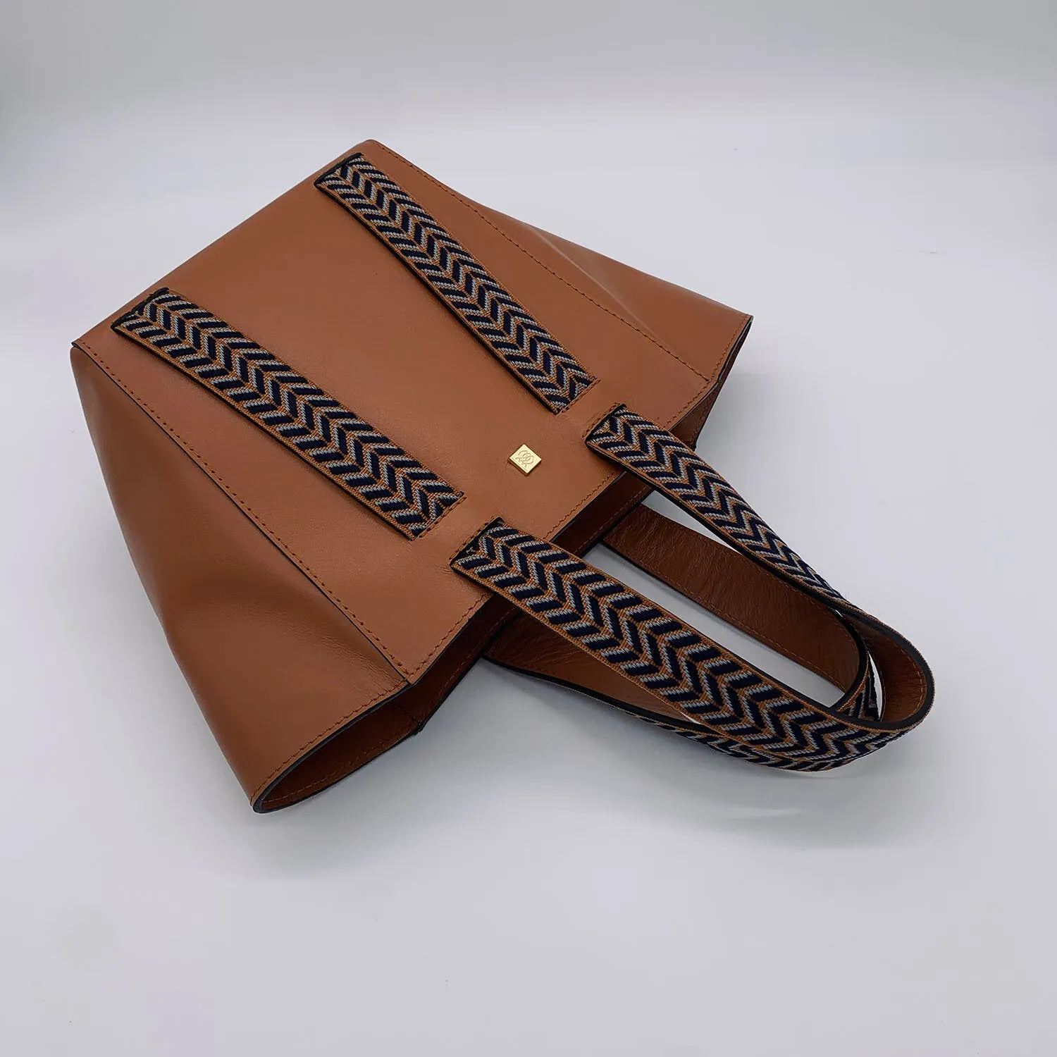 Boho Camel | Small Structured Tote