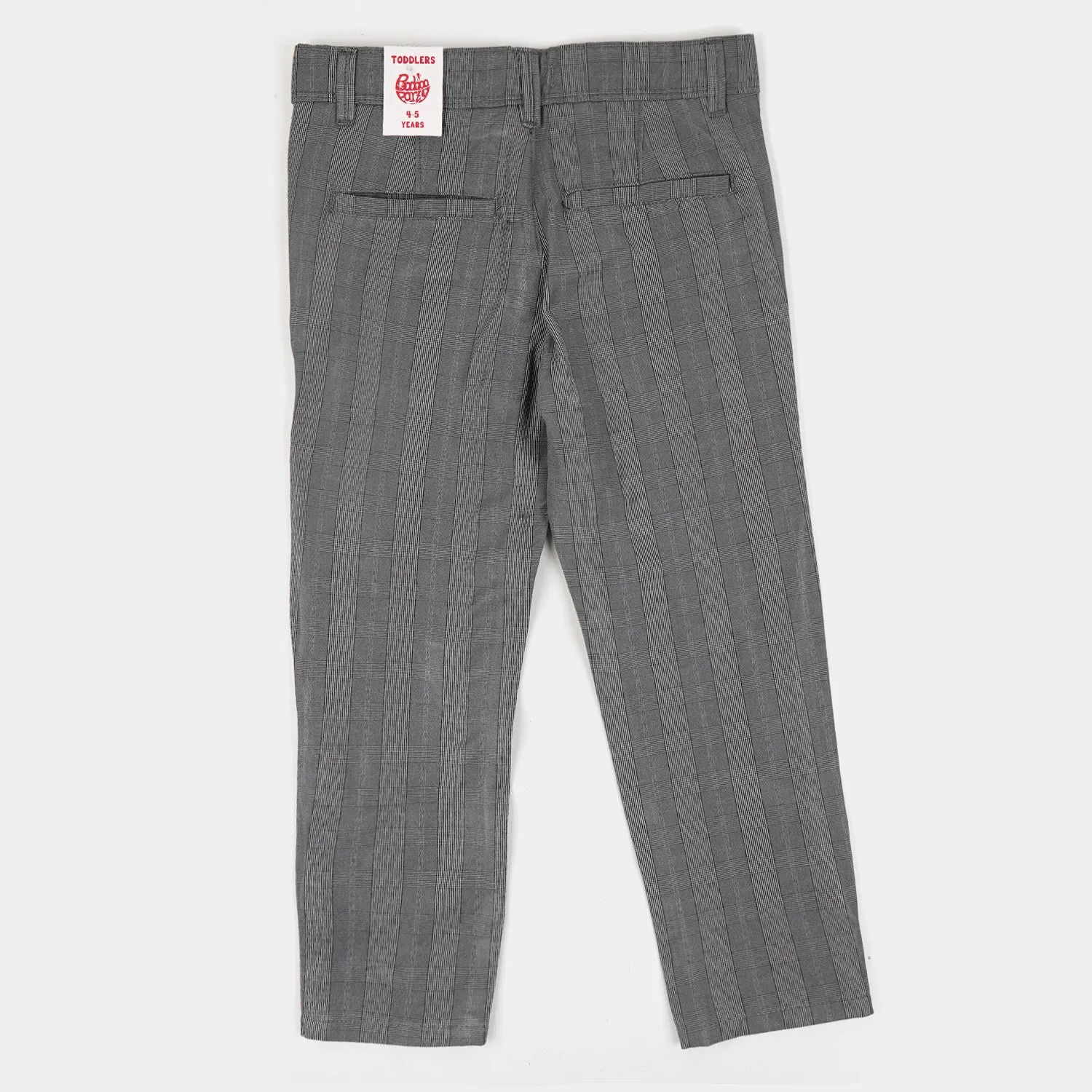 Boys Pant Check - GREY