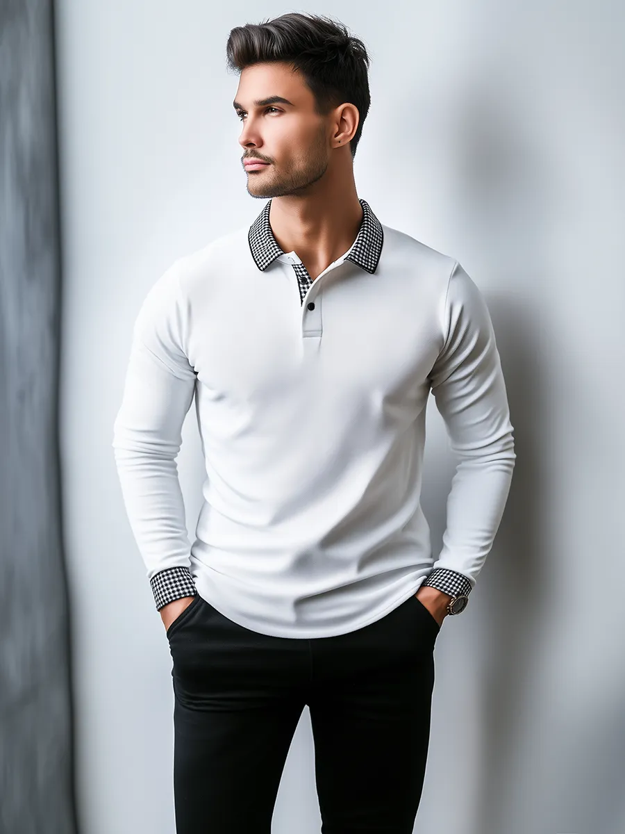 Business Long Sleeve Polo Shirt