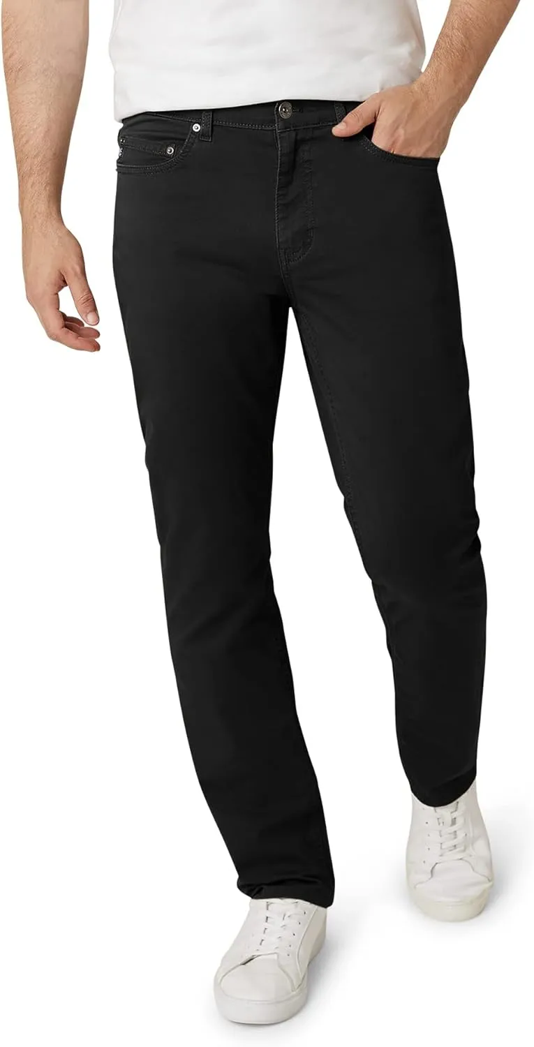Chaps Men's Big and Tall Khaki Pants - Classic Straight Fit Casual Pant - Comfort Stretch Chinos with Flex Waistband for Men