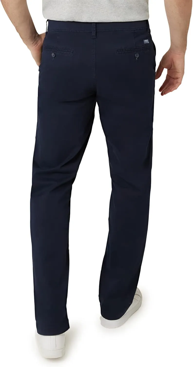 Chaps Men's Big and Tall Khaki Pants - Classic Straight Fit Casual Pant - Comfort Stretch Chinos with Flex Waistband for Men