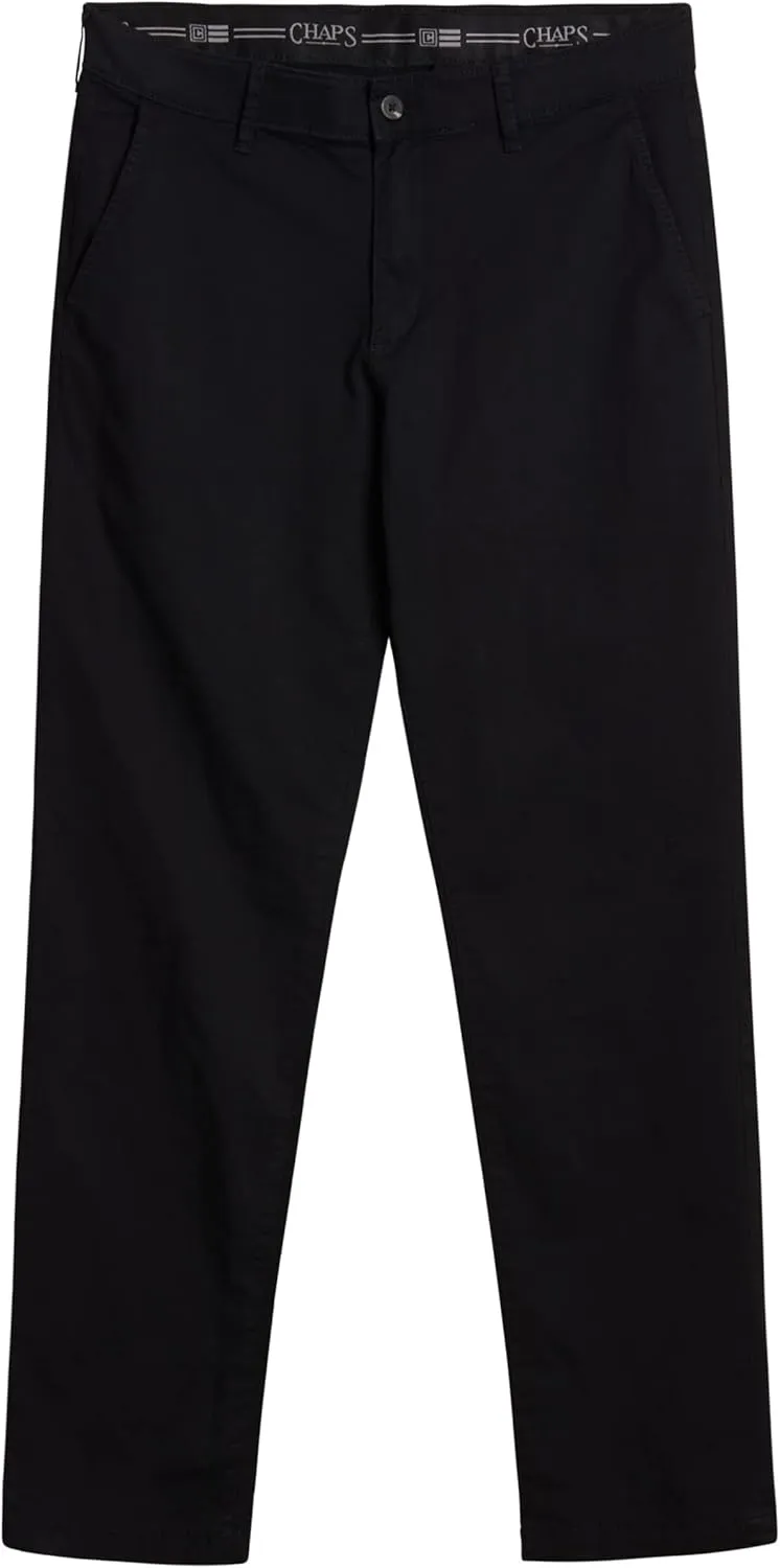 Chaps Men's Big and Tall Khaki Pants - Classic Straight Fit Casual Pant - Comfort Stretch Chinos with Flex Waistband for Men