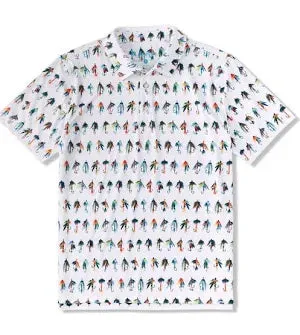 Chubbies The Catch of the Day Performance Polo Shirt - Optic White