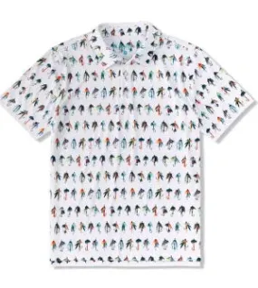 Chubbies The Catch of the Day Performance Polo Shirt - Optic White