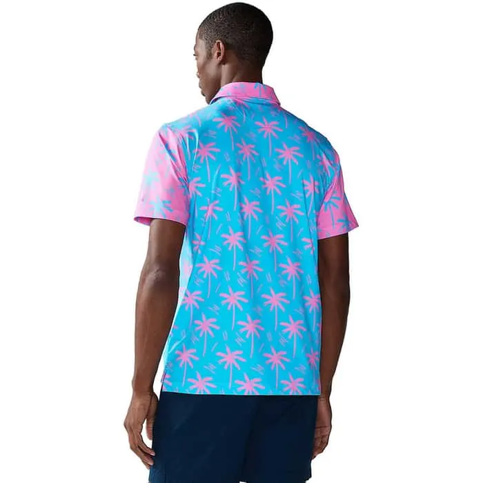 Chubbies The Electric Slide Performance Polo Shirt - Bright Blue