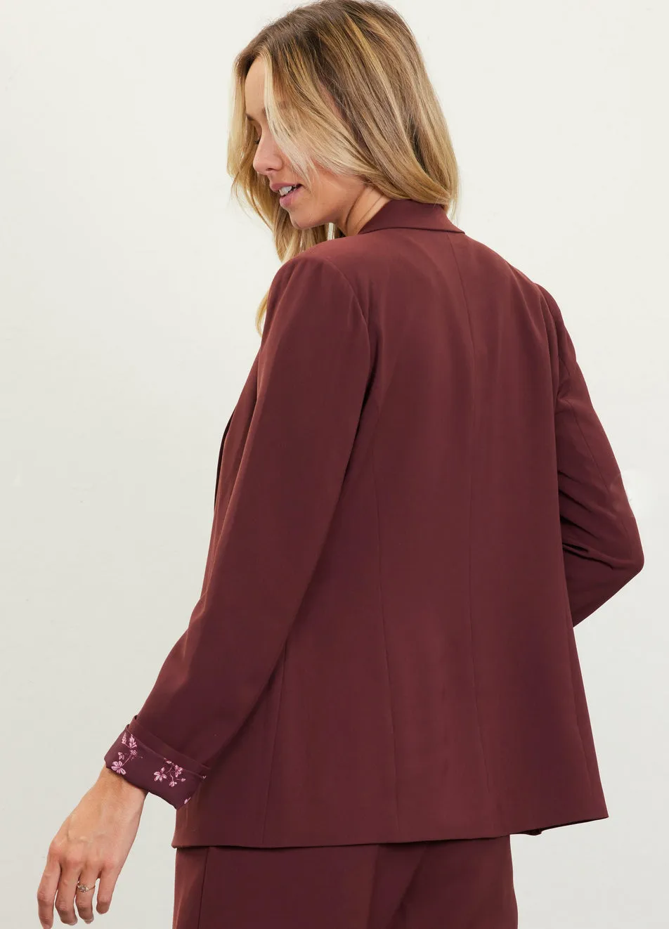 Coffee Brown Boyfriend Blazer