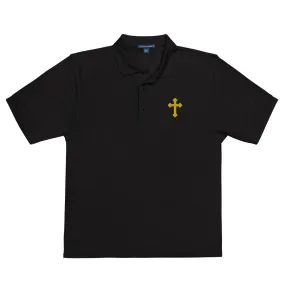 Embroidered Cross Premium Polo Shirt