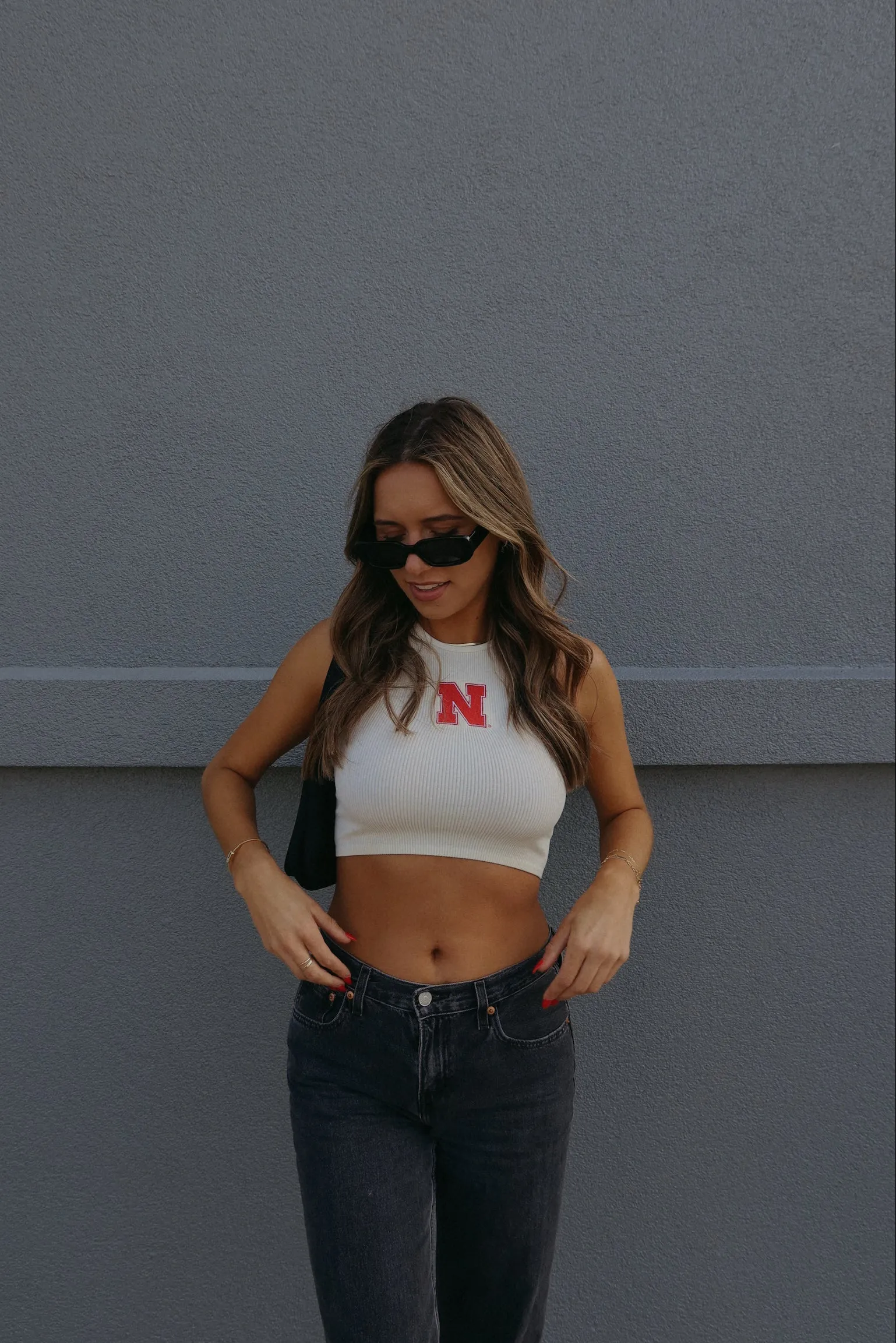 Embroidered Nebraska Tank