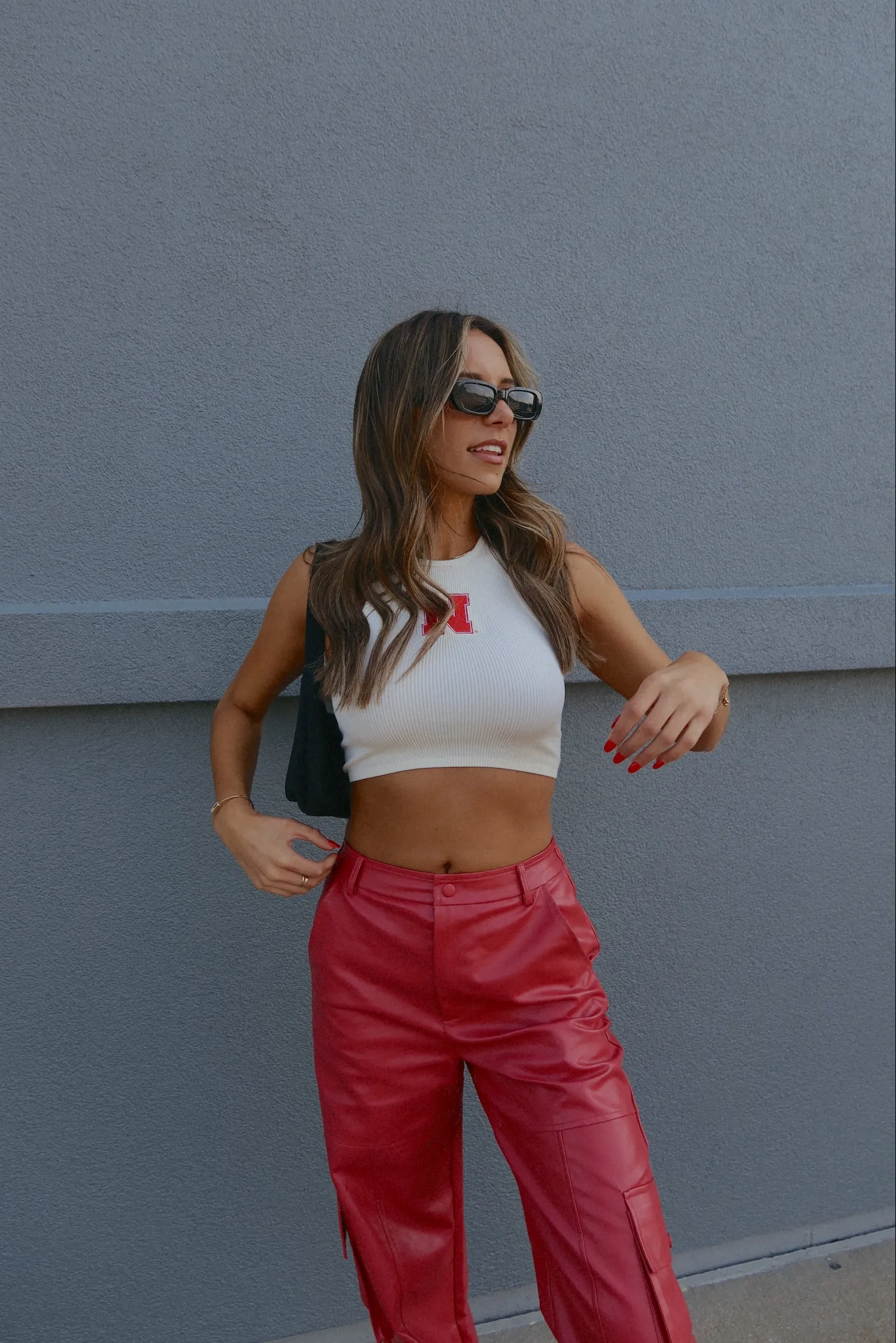Embroidered Nebraska Tank