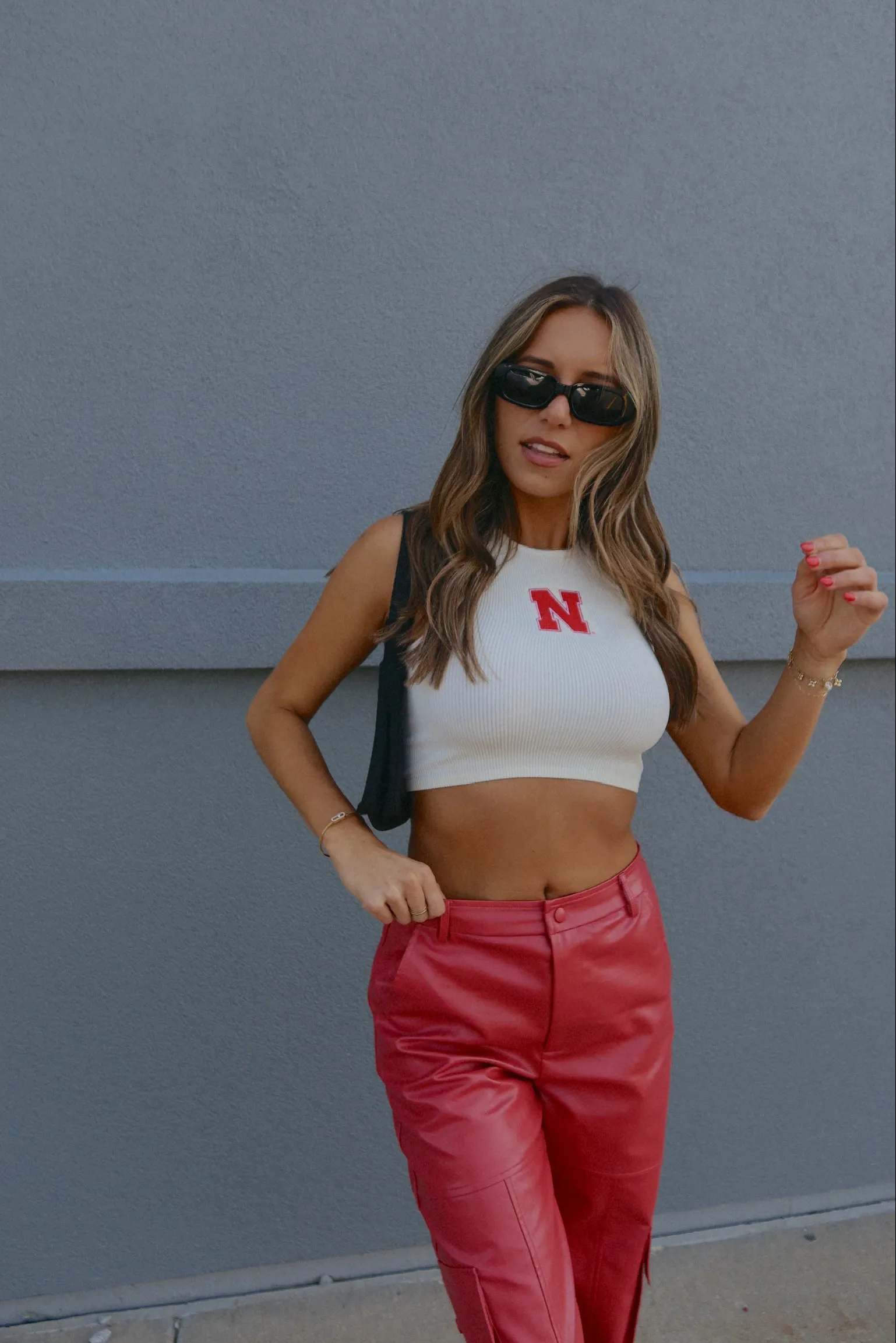 Embroidered Nebraska Tank