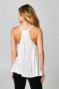 Embroidered Tank Top
