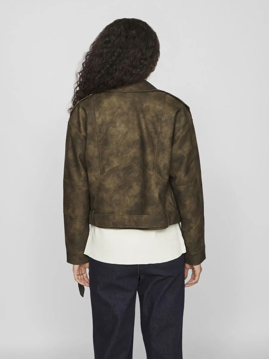 Fiona Biker Jacket (Brown Patina/Washed)