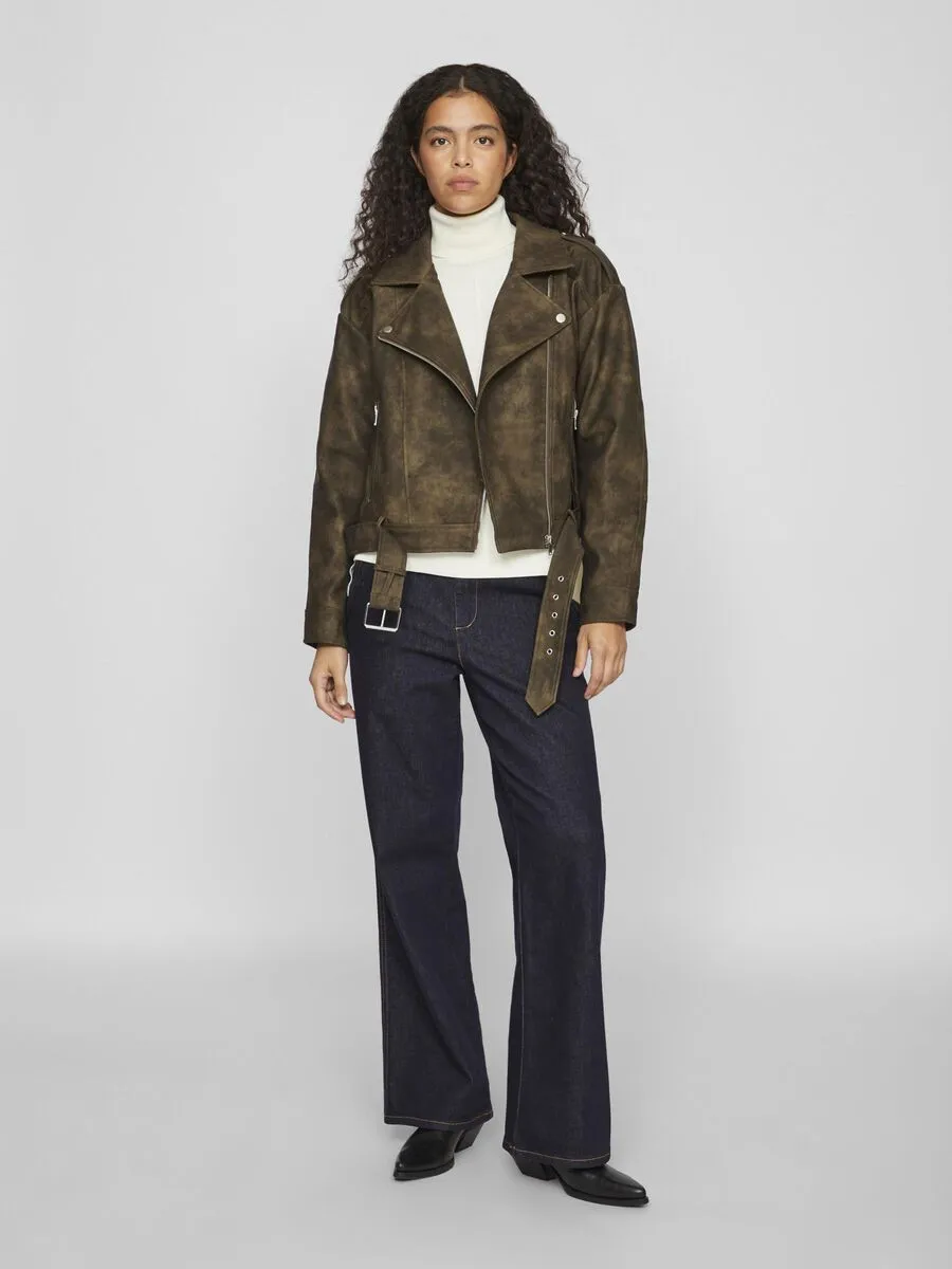Fiona Biker Jacket (Brown Patina/Washed)