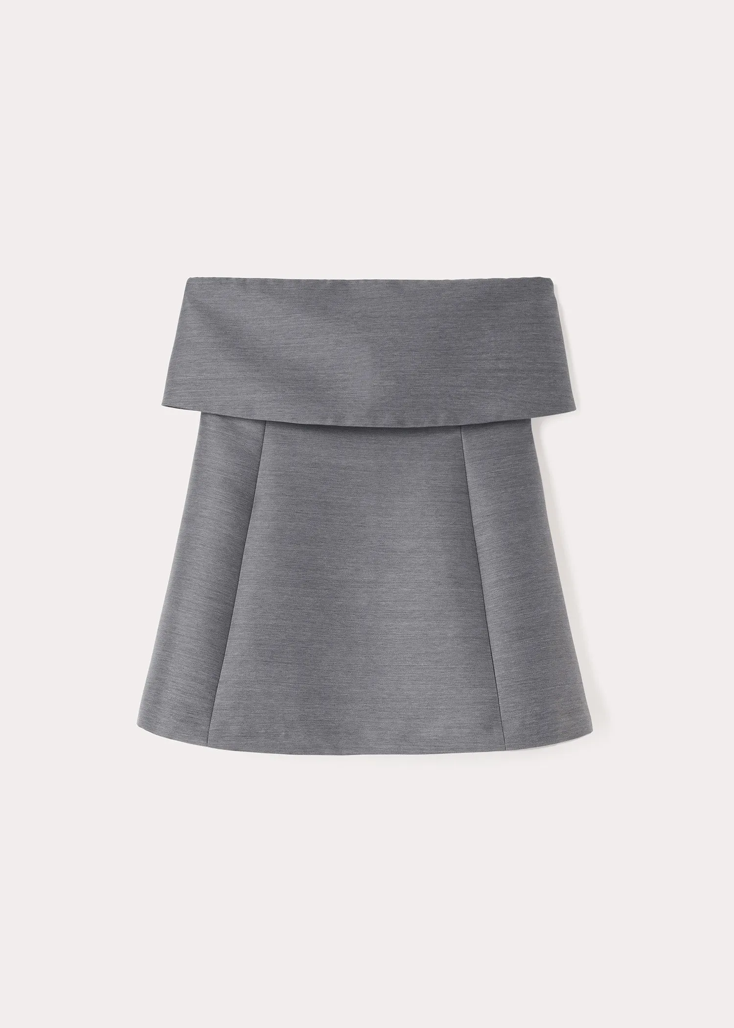 Foldover evening top steel