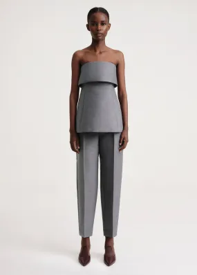 Foldover evening top steel