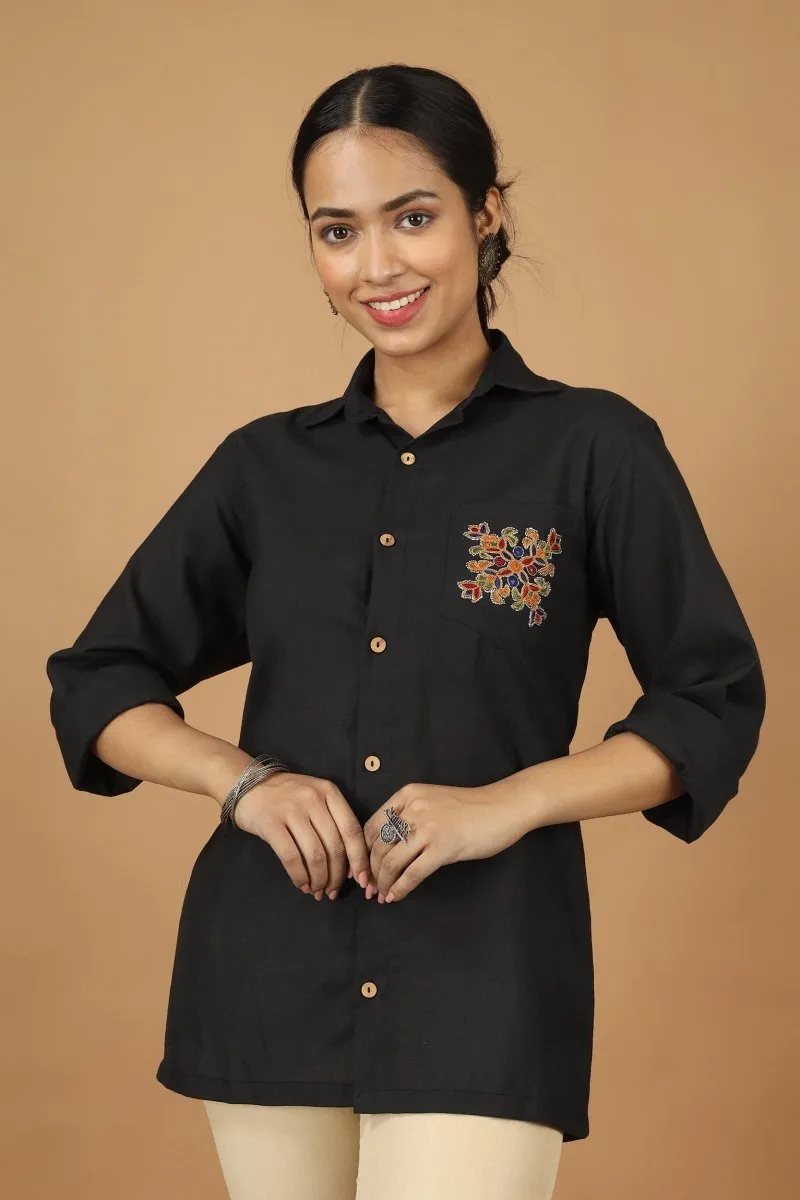 Folklore Ahir Womens Cotton Shirt