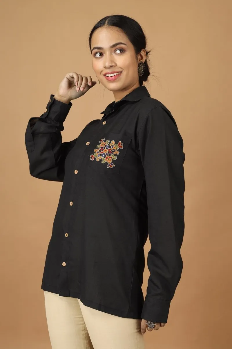 Folklore Ahir Womens Cotton Shirt