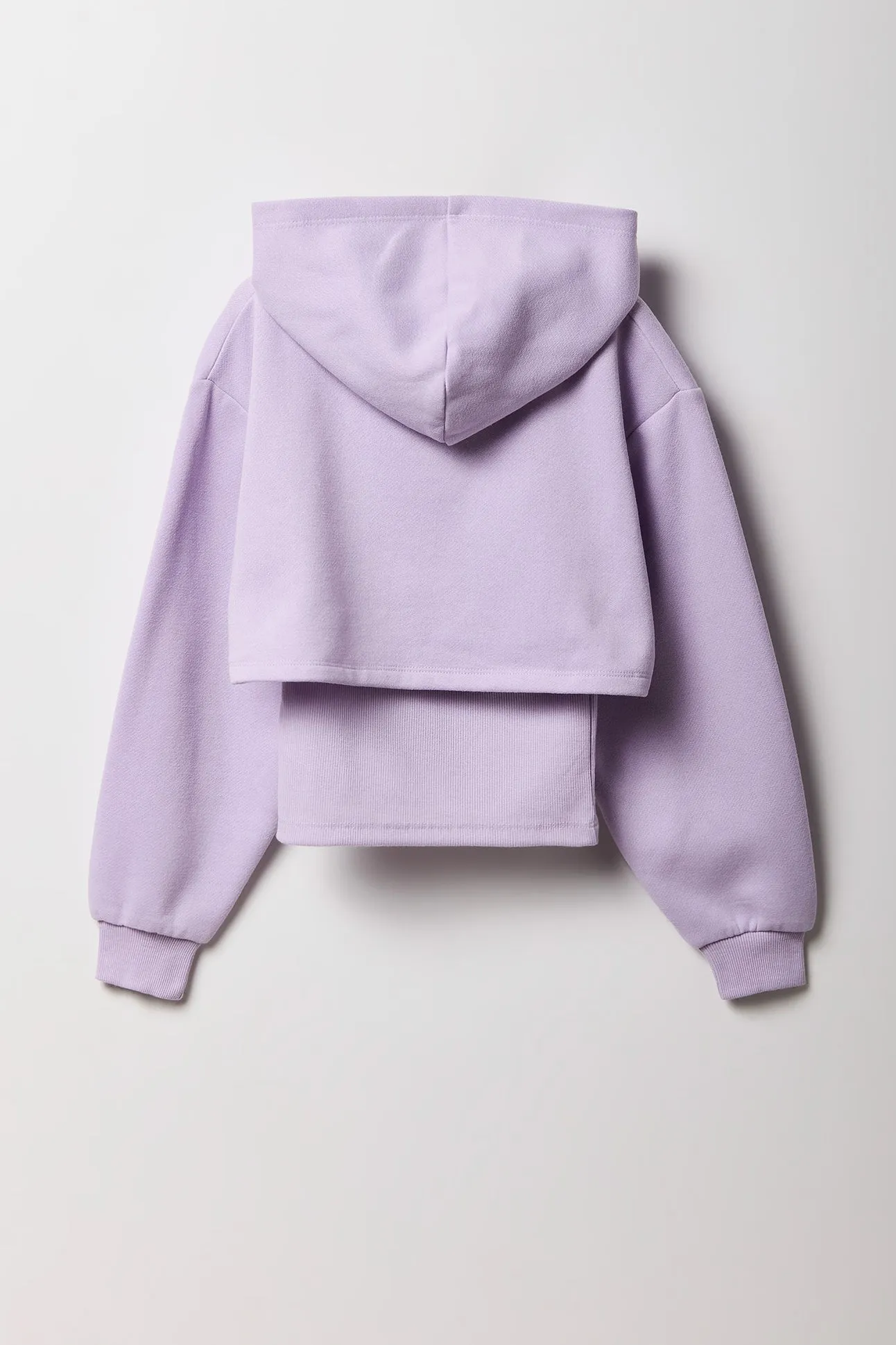Girls Embroidered Hoodie & Tank 2 Piece Set