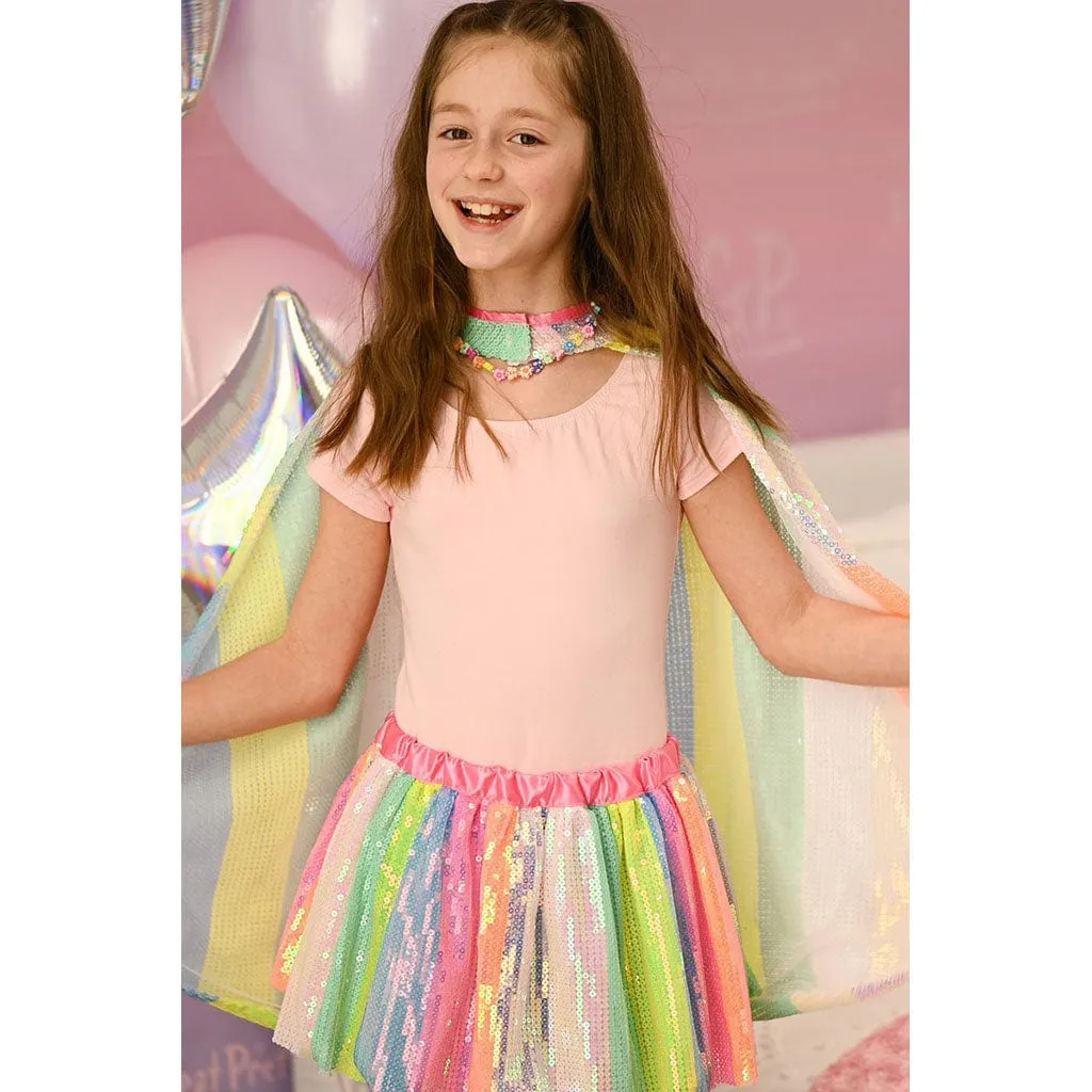 Great Pretenders Stripy Sequins Skirt 4/6
