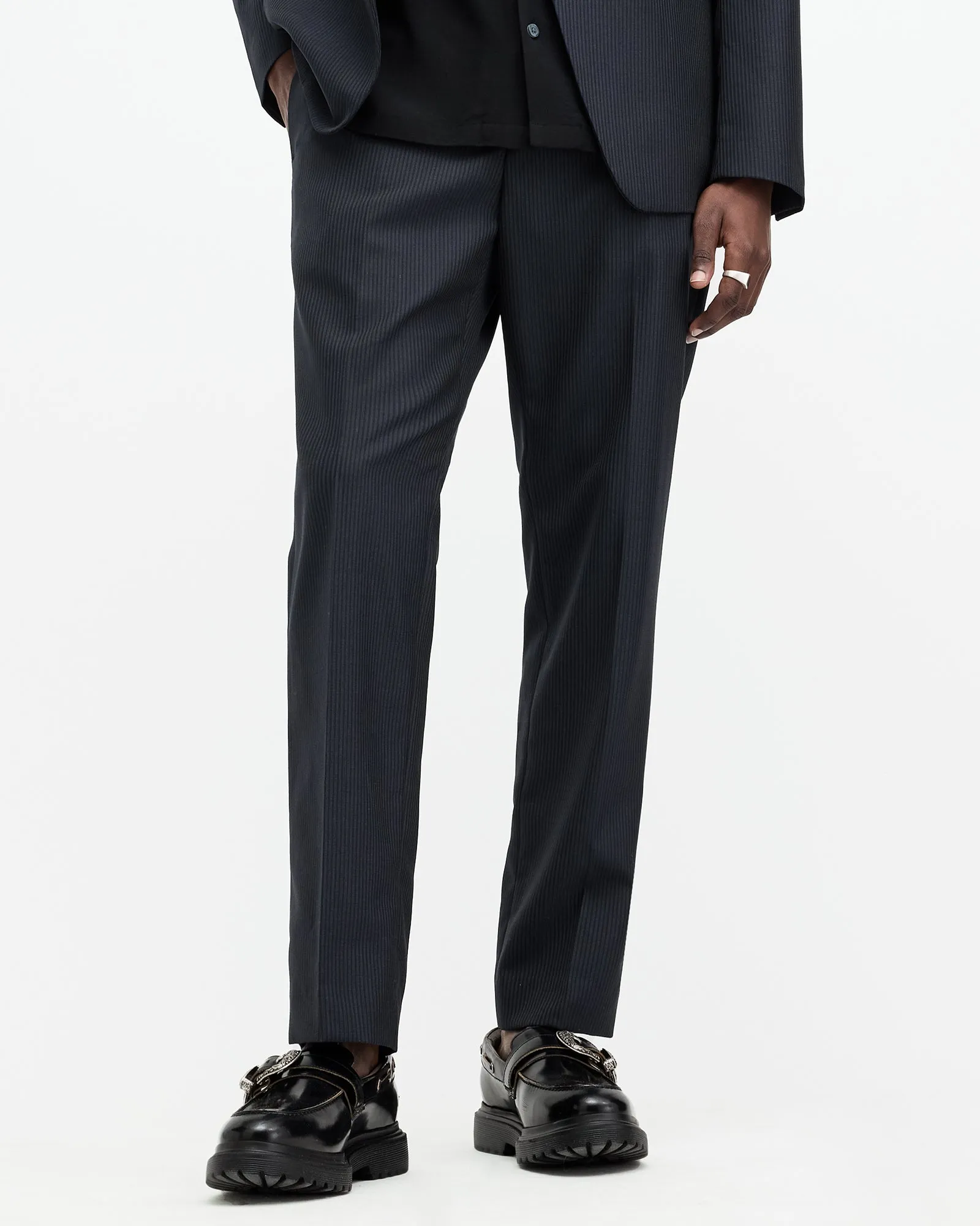 Howling Pinstripe Straight Fit Trousers