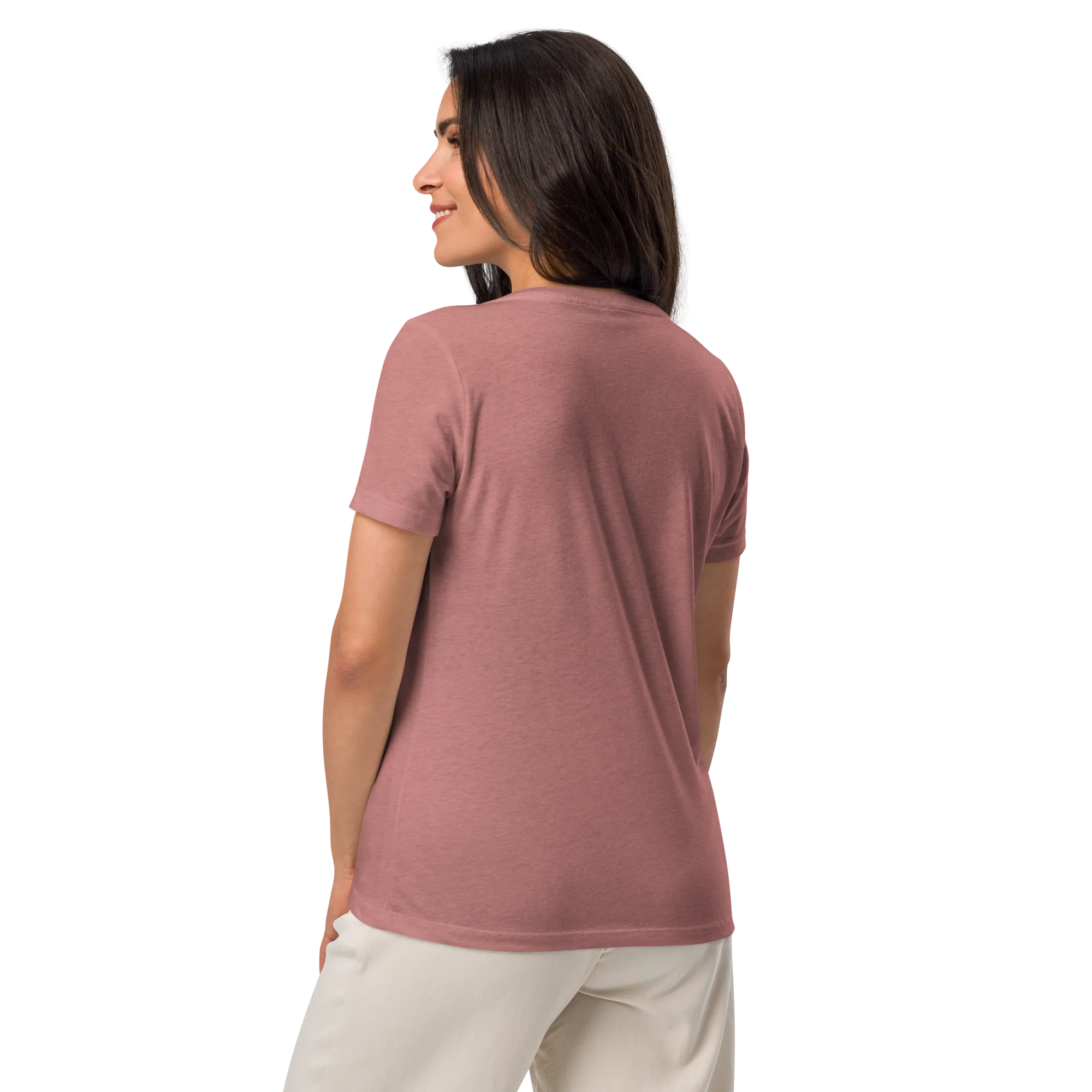 I Will Never Women’s relaxed V-Neck t-shirt