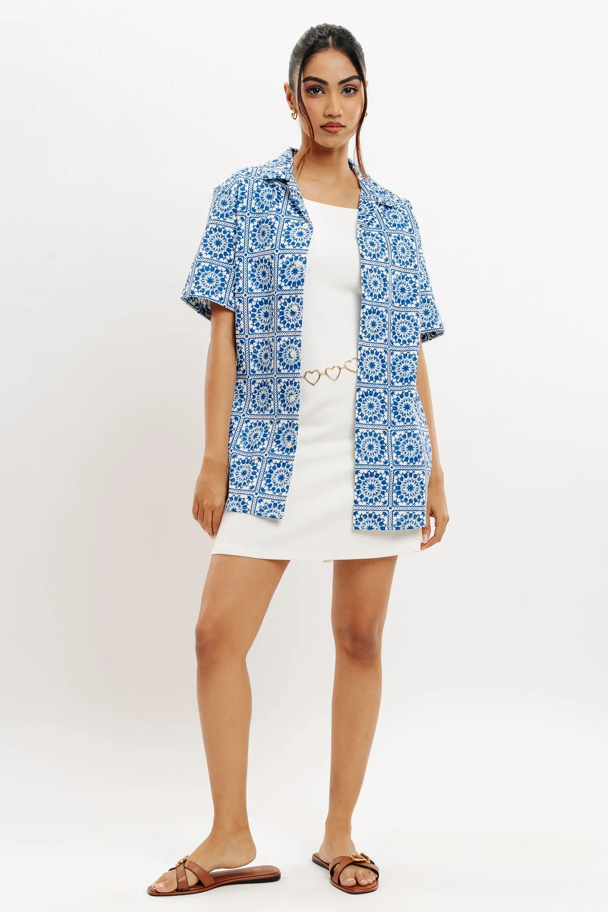 Indigo Mandala Women's Shirt
