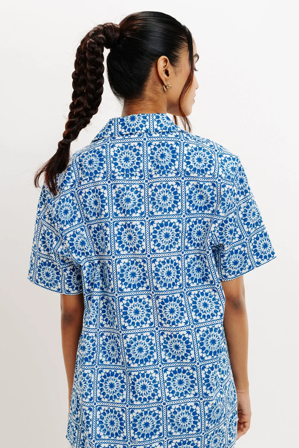 Indigo Mandala Women's Shirt