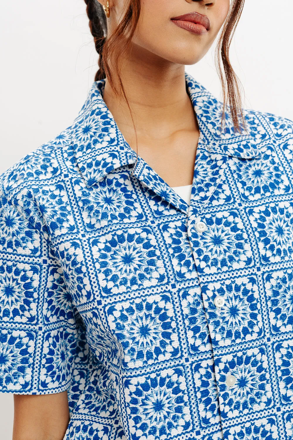 Indigo Mandala Women's Shirt