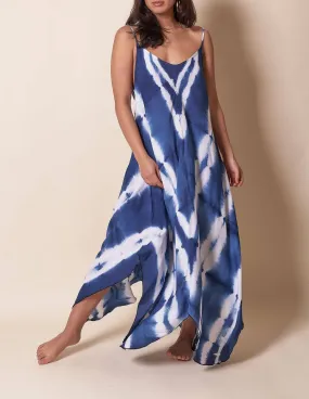 Indigo Tie-Dye Sundress
