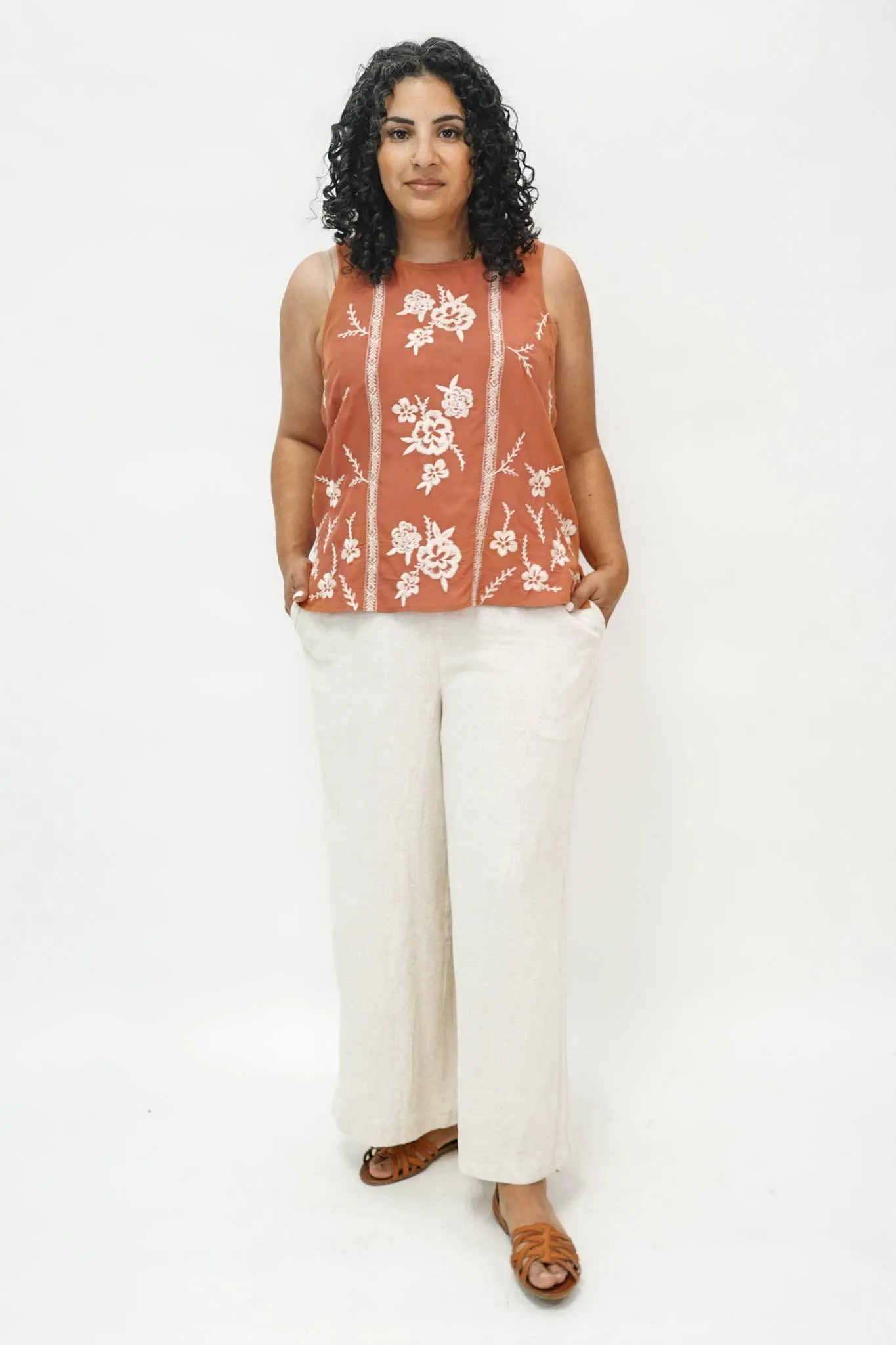 Janeth Embroidered Tank