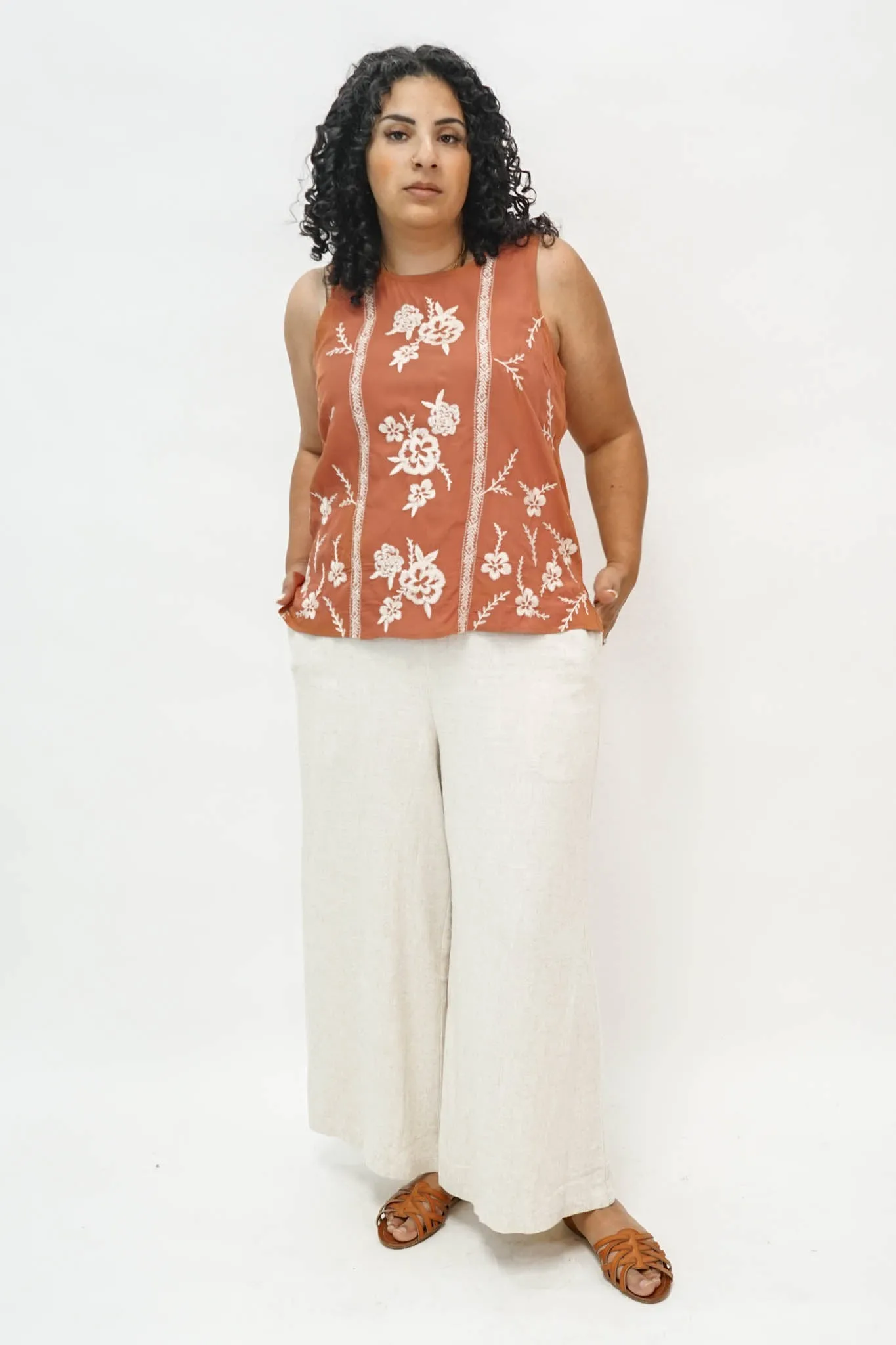 Janeth Embroidered Tank
