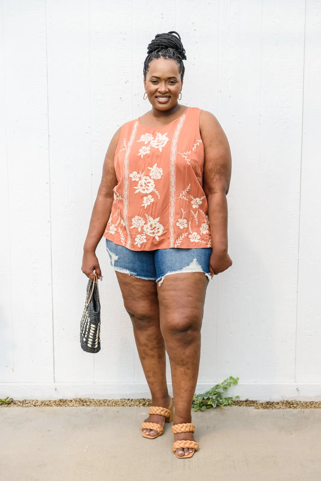 Janeth Embroidered Tank
