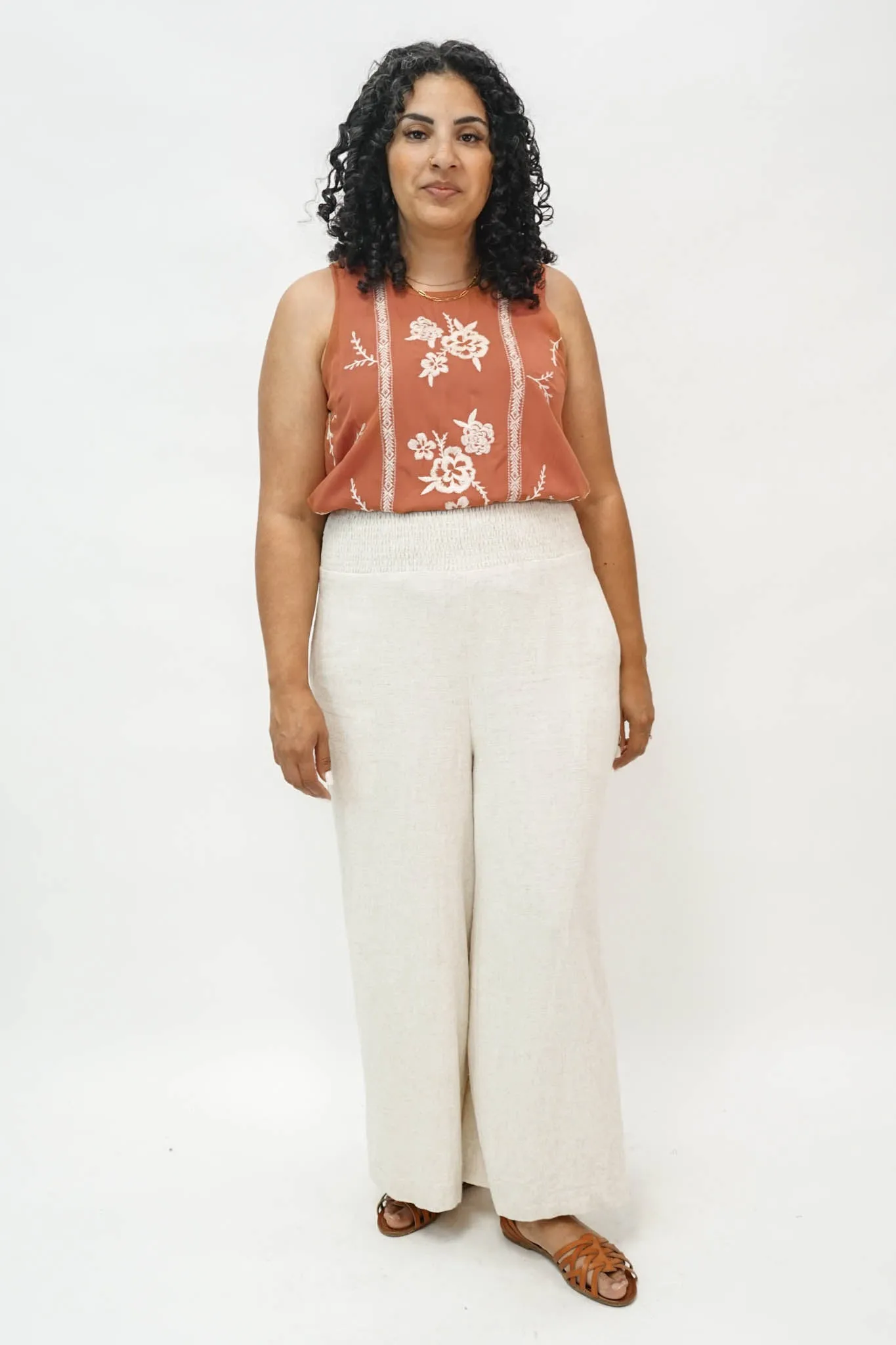 Janeth Embroidered Tank
