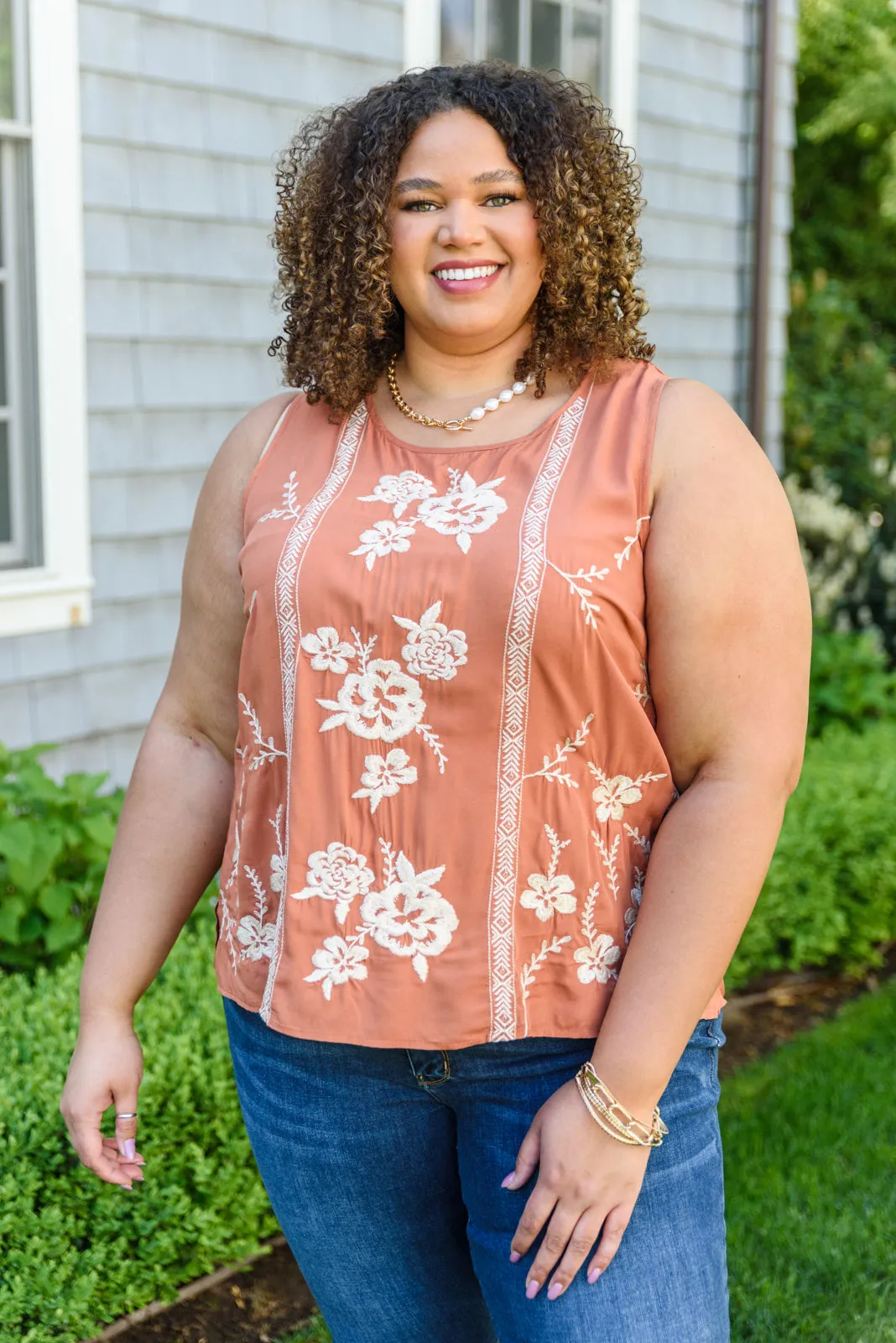 Janeth Embroidered Tank