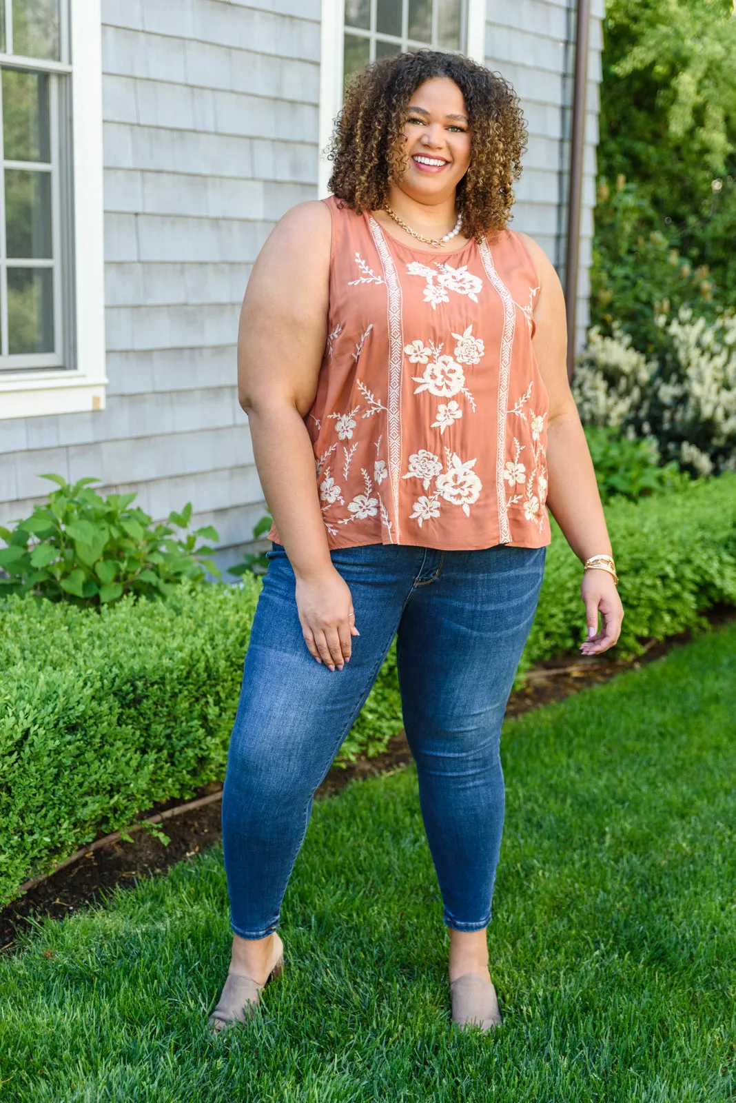 Janeth Embroidered Tank