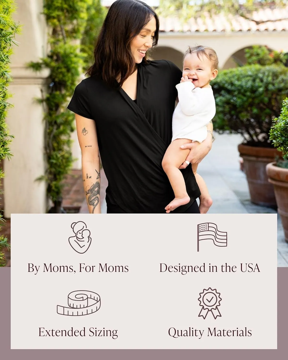 Kindred Bravely Draped Nursing Top | Breastfeeding & Pumping Shirt