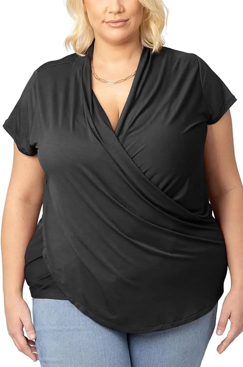 Kindred Bravely Draped Nursing Top | Breastfeeding & Pumping Shirt