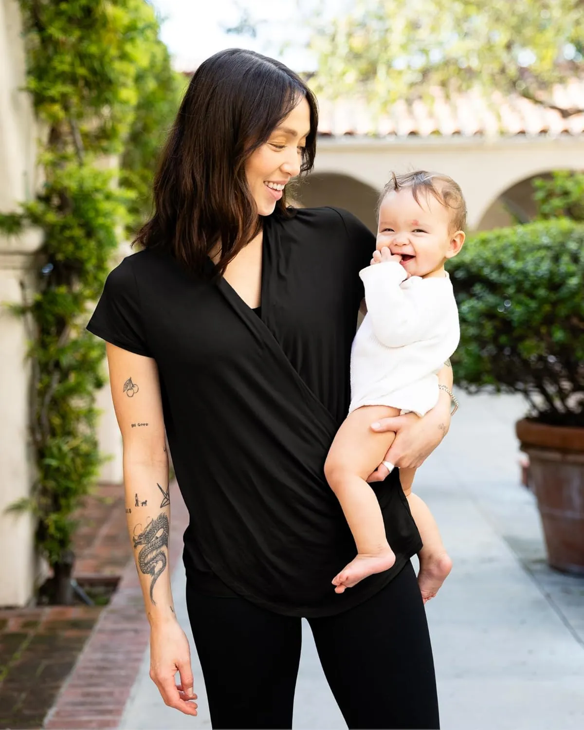 Kindred Bravely Draped Nursing Top | Breastfeeding & Pumping Shirt