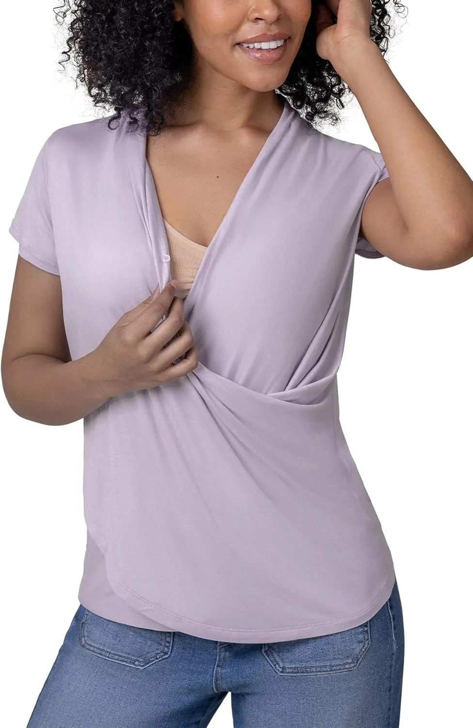 Kindred Bravely Draped Nursing Top | Breastfeeding & Pumping Shirt
