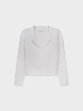 LIGHTWEIGHT BLAZER-WHITE