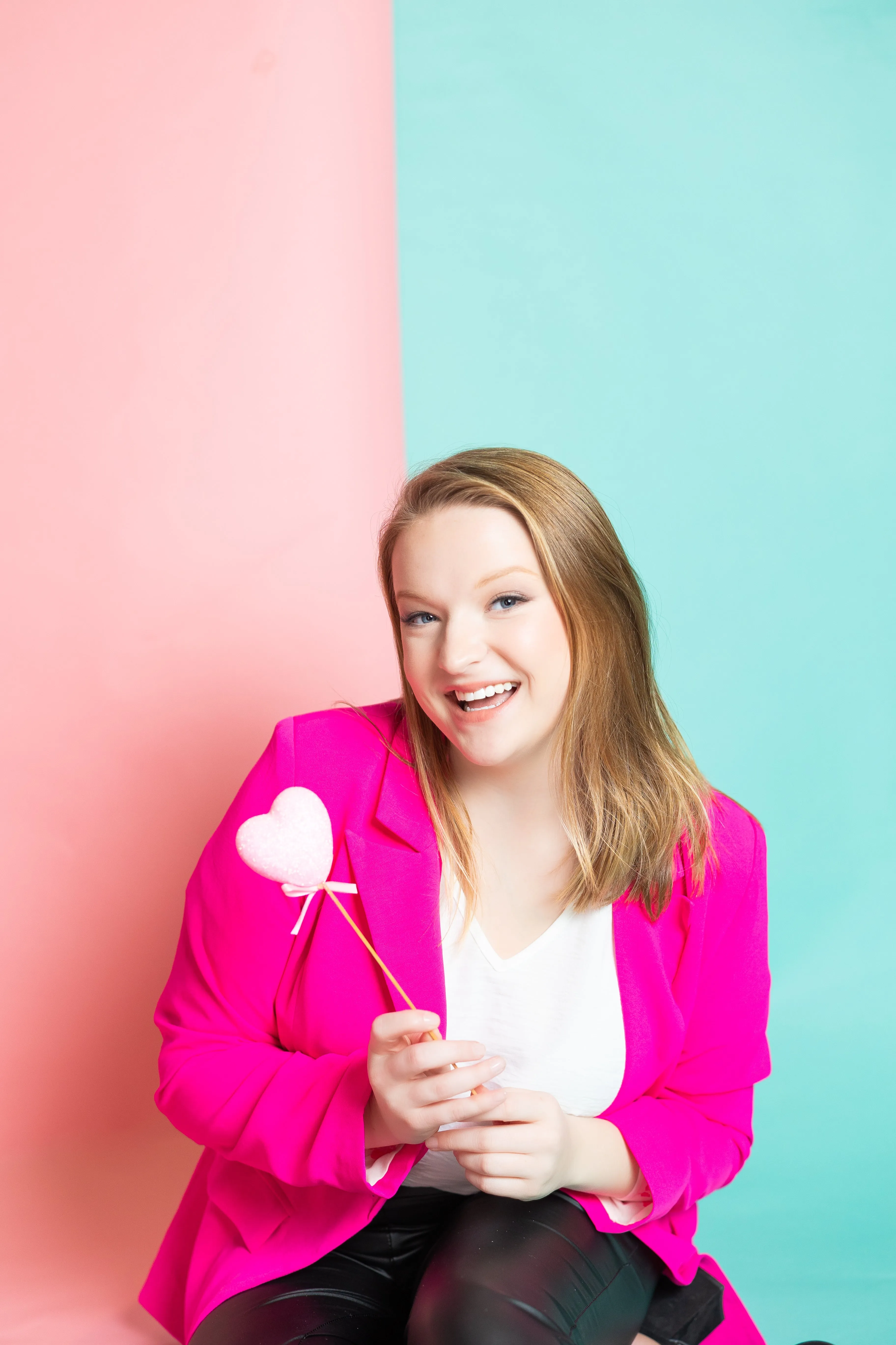 Lightweight Single Fuschia Blazer by BiBi Clothing