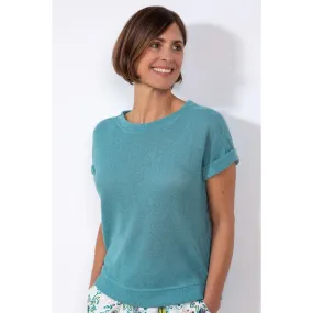 Lily & Me 16 Ocean Blue Celandine Plain Top