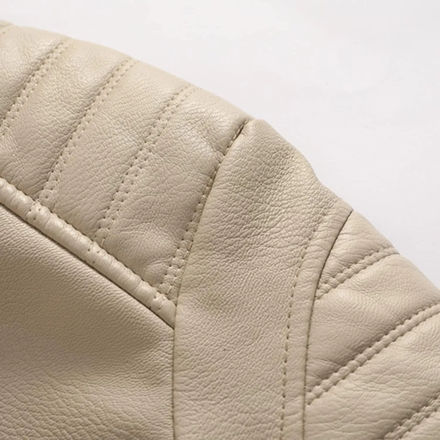 Lu's Chic Men's Faux Leather Jacket Hooded Jackets Thermal Sherpa Fleece Slim Fit Fall Full Zip Coats
