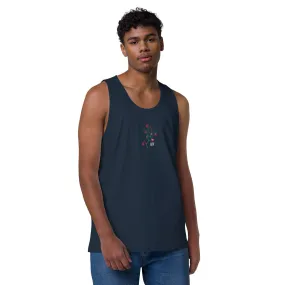 Masculine Cut Embroidered Premium Tank Top