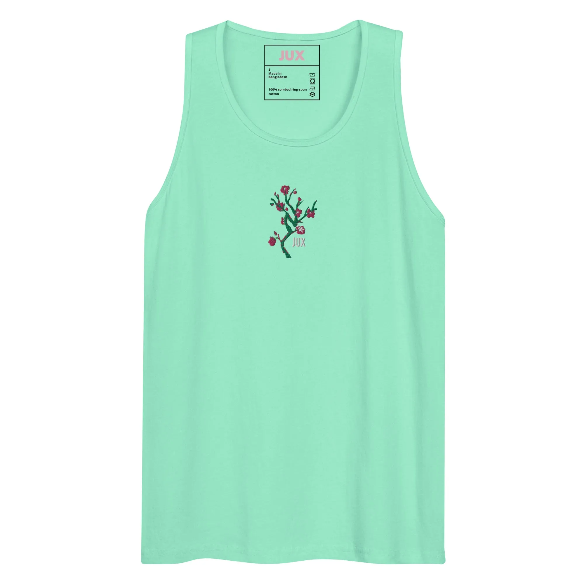 Masculine Cut Embroidered Premium Tank Top
