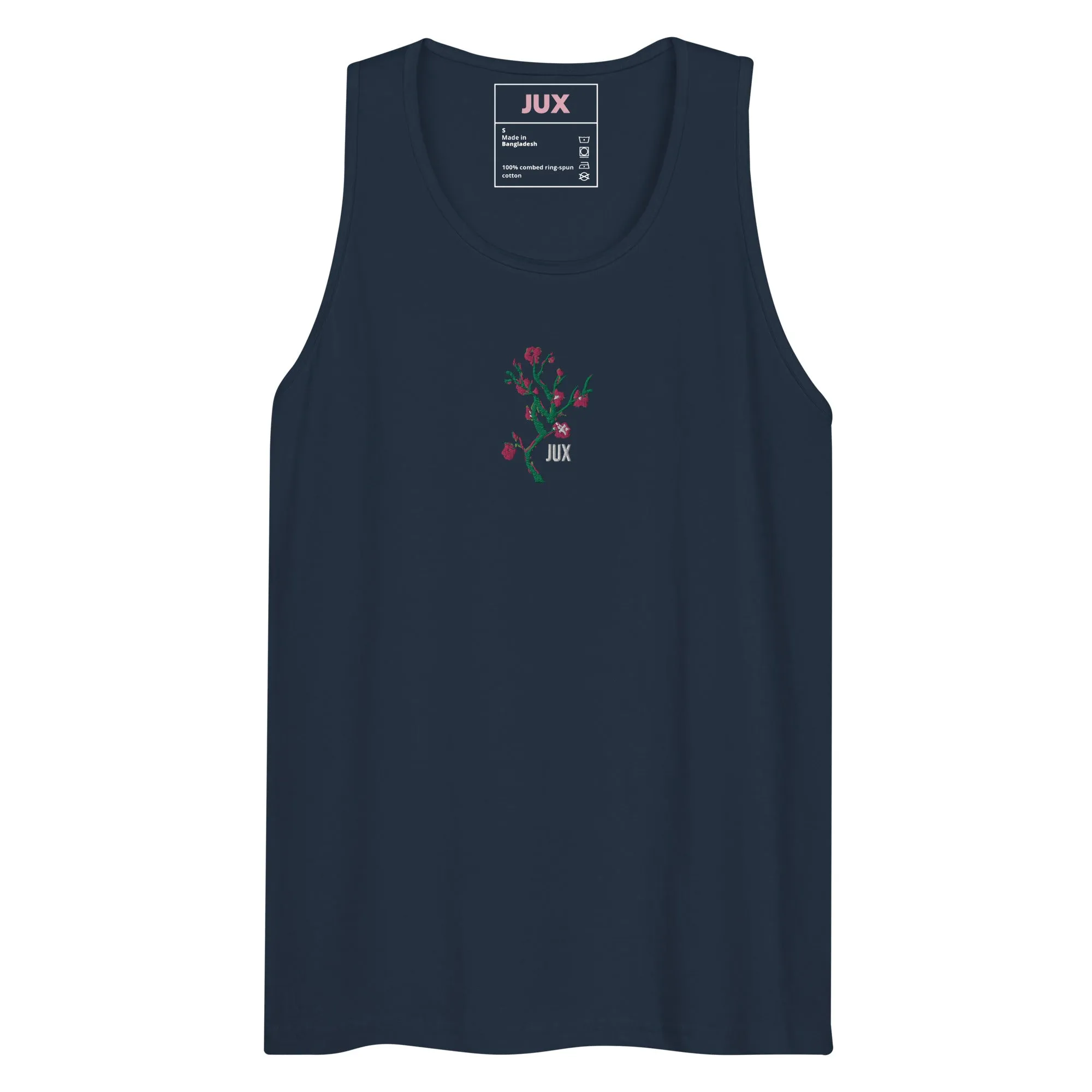Masculine Cut Embroidered Premium Tank Top