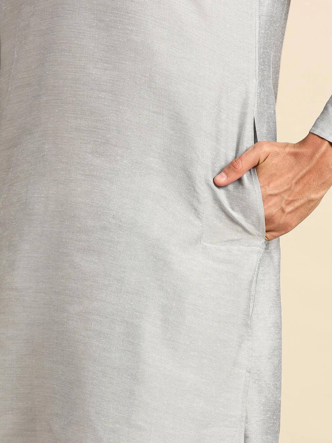 Men Turquoise Blue nehru jacket (Set of 1)