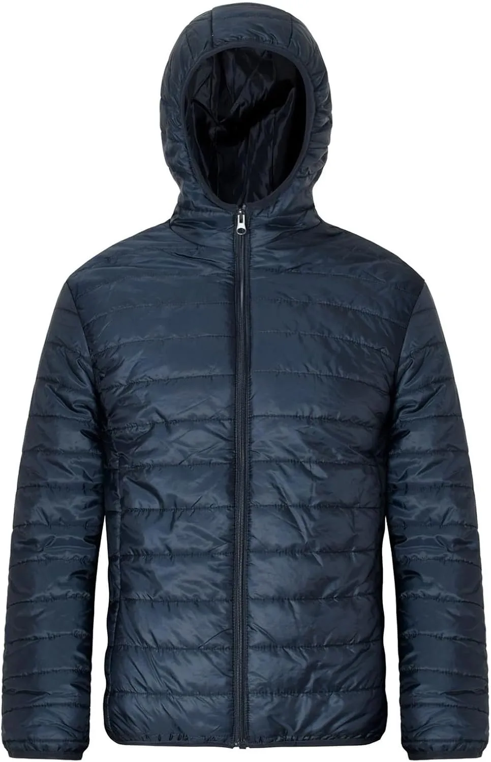 Men's Lightweight Windproof Packable Hooded Puffer Jacket Winter Warm Down Coat Zip Up Quilted Thicken Cotton Coats