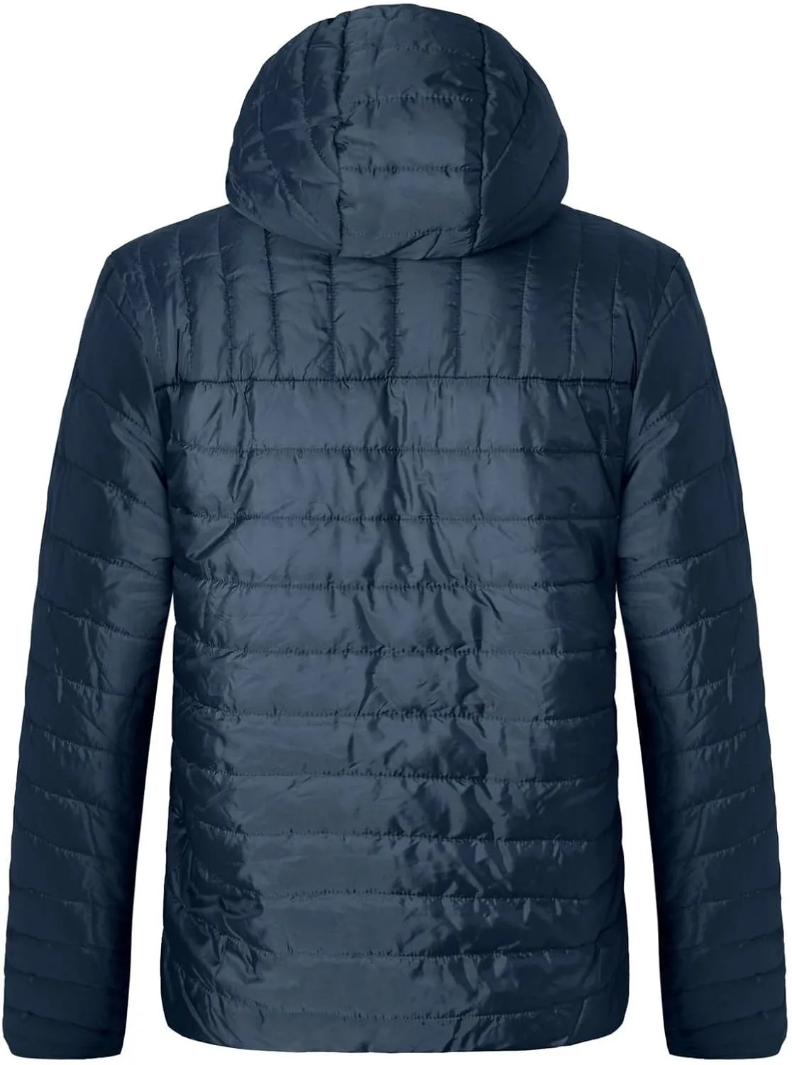 Men's Lightweight Windproof Packable Hooded Puffer Jacket Winter Warm Down Coat Zip Up Quilted Thicken Cotton Coats