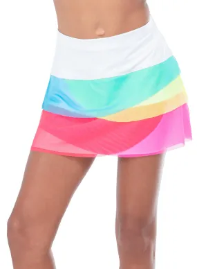 Mesh Scallop Skirt - Girls